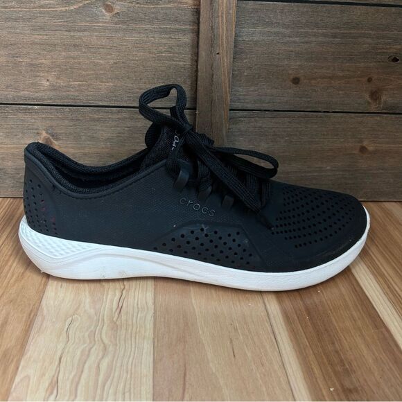 Crocs LiteRide Pacer Men’s Shoe Waterproof Sneaker Casual Black 204967 Sz 9 - Picture 9 of 16